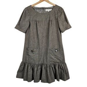 Trina Turk‎ wool silk blend drop waist knee length dress, size 6